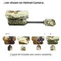 2-Pack Kit of Camouflage Rubber Protective Covers for Helmet Camera / Helmet Camera 4K